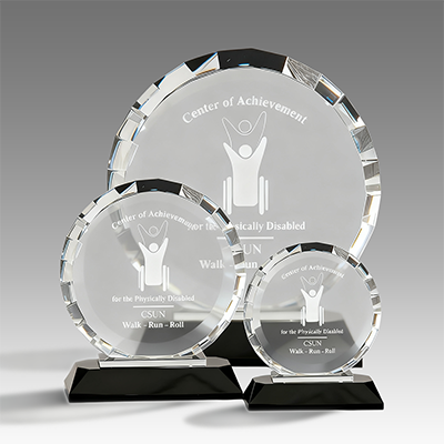 Crystal Clear Round Achievement Award price