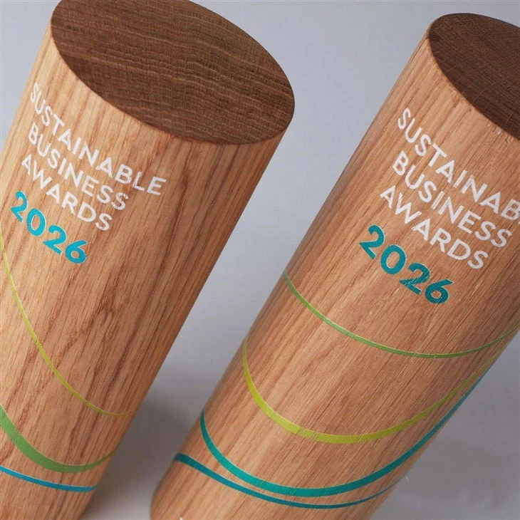 Wood Oak Cylinder Trophy price